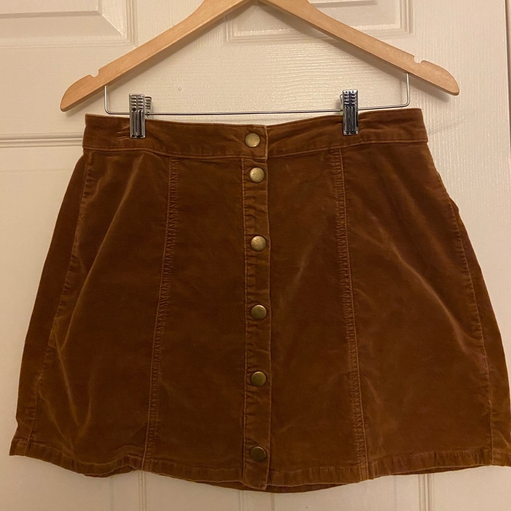 BRANDY MELVILLE Brown Suede SKIRT